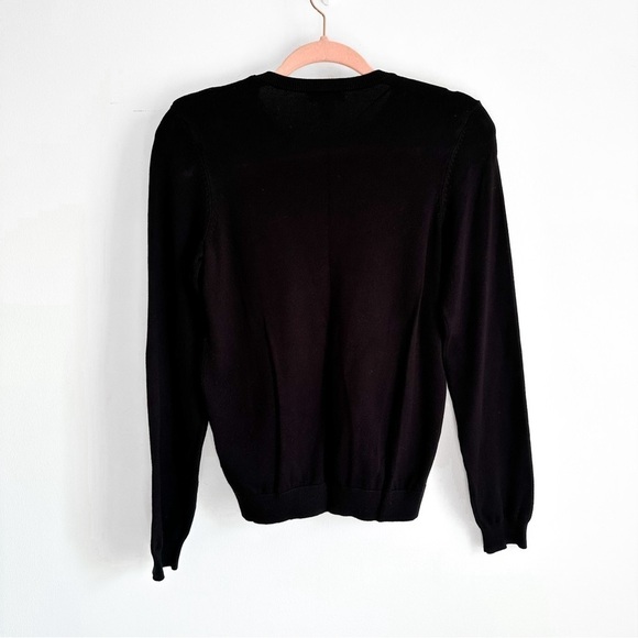 H&M Black Classic Crew Neck Pullover Sweater sz Small - Picture 2 of 4